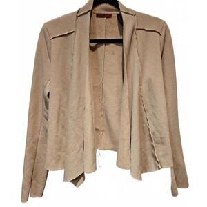 Buckle BKE Red Open Front Exposed Seam Soft Flyaway Jacket size Small